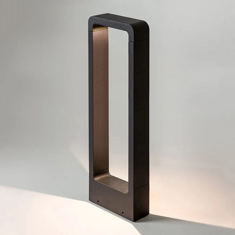lampe extérieure led moderne imperméable aluminium noir gris 60cm ip65 2000lm
