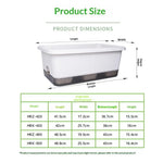 pot fleurs rectangulaire moderne vert blanc bleu drainage auto arrosant lisse pratique