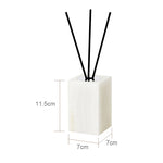 ensemble accessoires salle bain marbre blanc onyx distributeur savon plateau pot brosse dents