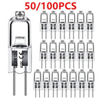 ampoules halogènes transparentes opalescentes base g4 coniques dimmables 2800k 10w 20w 10pcs 50pcs 100pcs