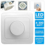interrupteur led dimmable blanc moderne bouton rotatif variateur 81mm 81mm