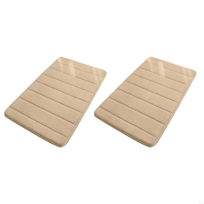 tapis bain mousse mémoire forme doux confortable antidérapant rapide séchage gris rayures moderne