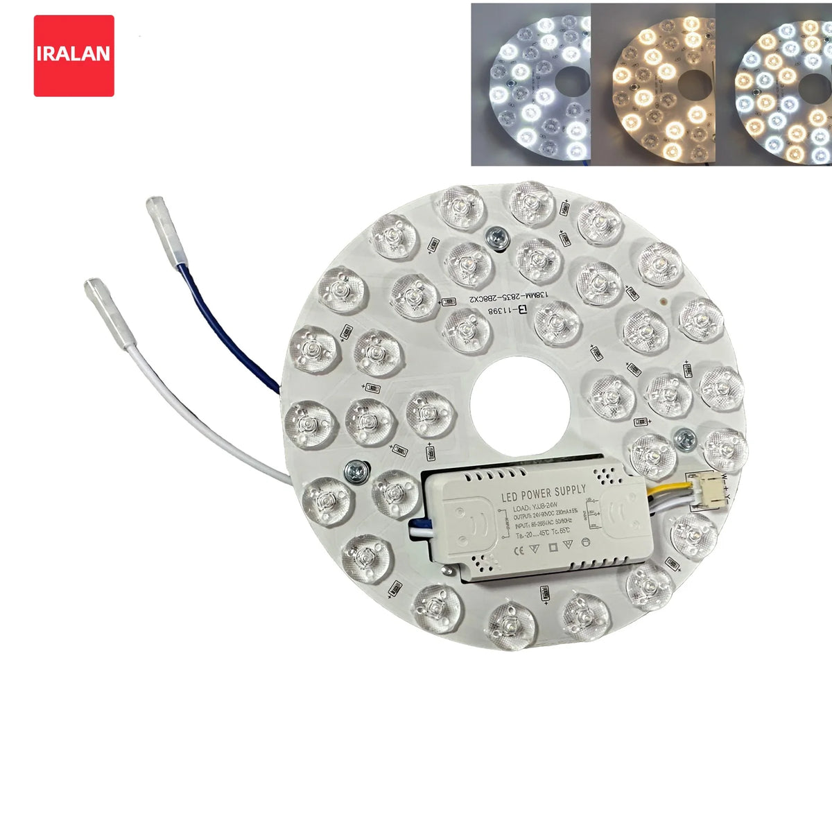 éclairage led moderne plaque circulaire blanc diodes économie energie facile 85 265v abs