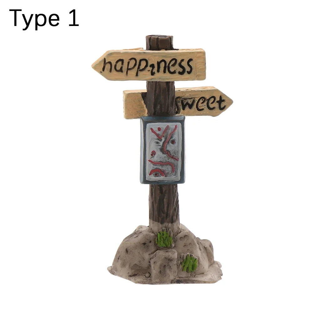petit banc miniature résine décoratif jardin féerique maison poupée micro paysage
