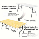 nappe table moderne motif floral bleu jaune beige coton polyester salle manger