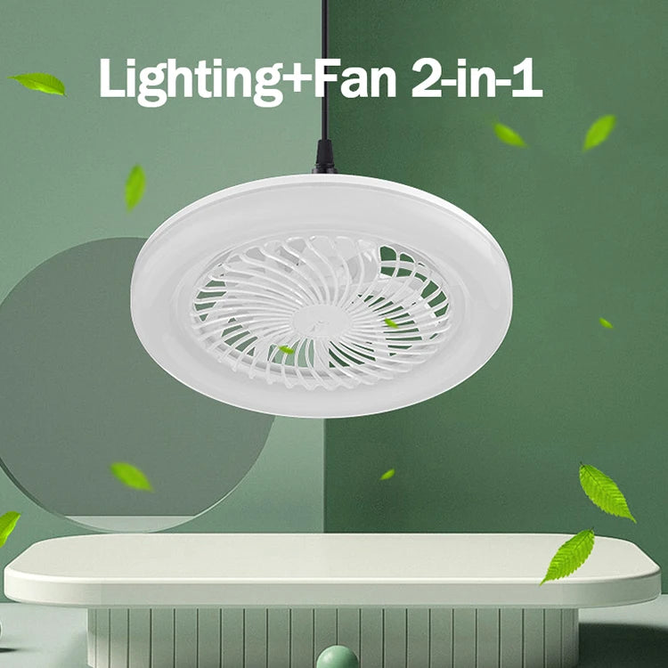 ventilateur lampe led vitesses télécommande intensité variable moderne blanc