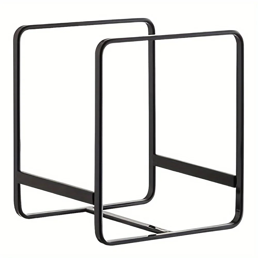 support assiettes noir blanc moderne minimaliste cuisine rangement vertical horizontal ustensiles