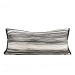 housse coussin gris noir rayées moderne polyester 45x45cm 30x65cm décoration intérieure voiture