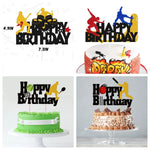 décoration gâteau lettres sports icônes happy birthday musique fête pique