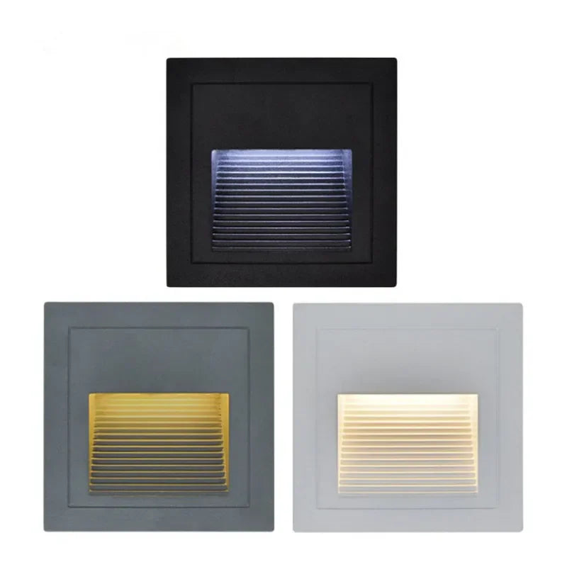 lumière led spot moderne ip65 étanche gris blanc rayures horizontales extérieur
