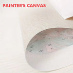 peinture l'huile toile paysage arbres saisons décoration salon artisanal main