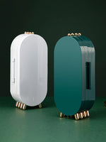 boîte bijoux transparente moderne miroir poignées boucles d'oreilles colliers pendentifs vert blanc portable chambre