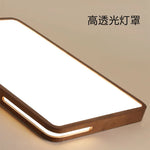 plafonnier moderne bois blanc lampe led ceiling touch switch minimaliste translucent
