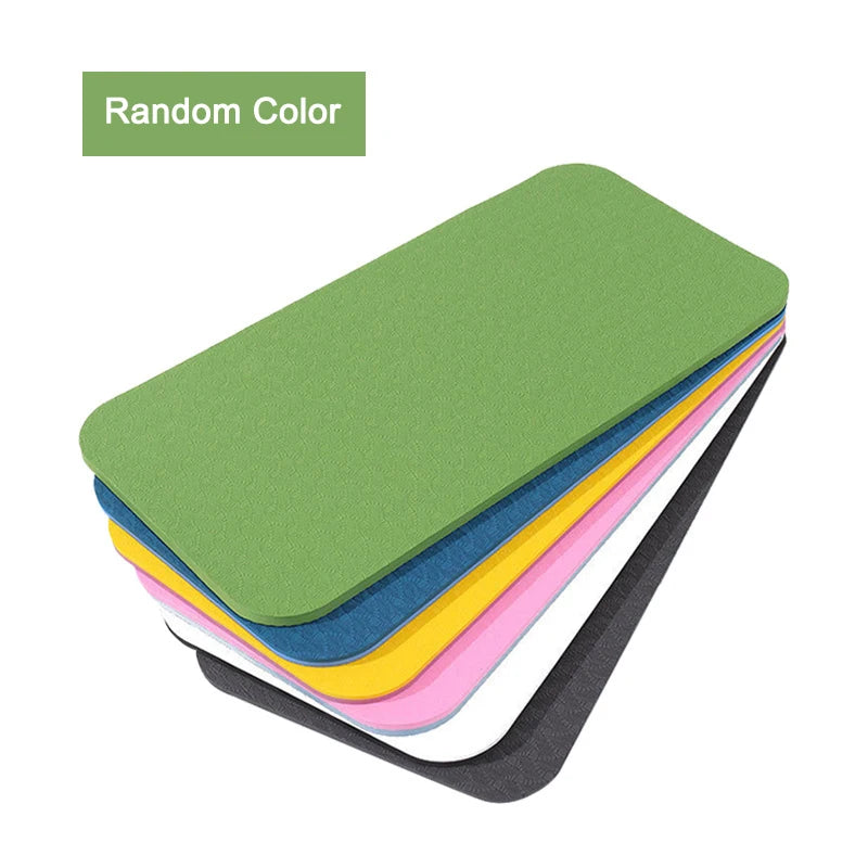 tapis yoga portable antidérapant tpe épais coussin genou multicolore vert jaune rose bleu gris