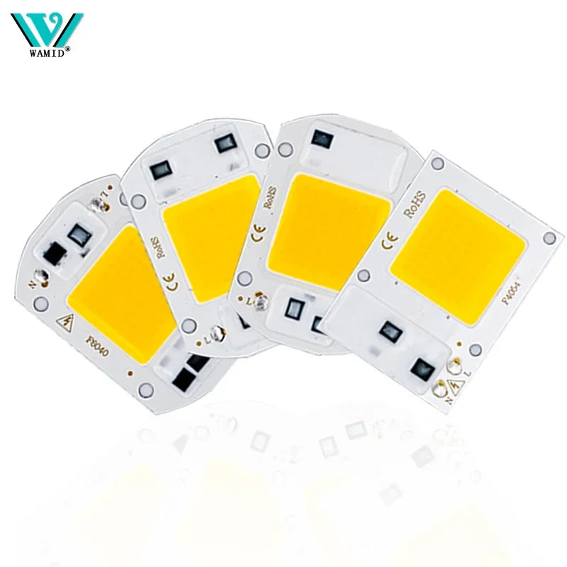 ampoule led spotlight chip cob 10w 20w 30w 50w blanc froid chaud extérieur jardin