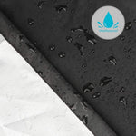 Housse protection meuble extérieur noir uni moderne élastique ajustable grande taille imperméable polyester