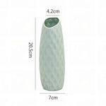 vases modernes vert pastel blanc rose texture géométrique minimaliste