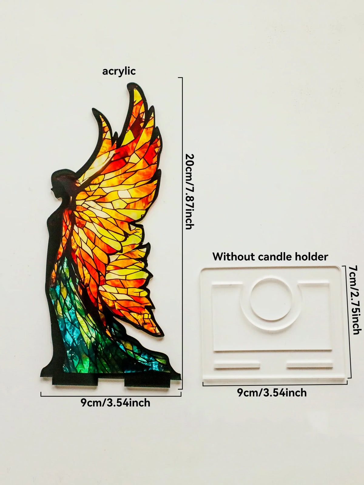 lampe led artisanale stained glass dragon multicolore décoration intérieure automne chambre salon fantastique