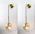 lampe murale moderne or transparent fixée mur ampoule led 220v 249lm 3ans garantie