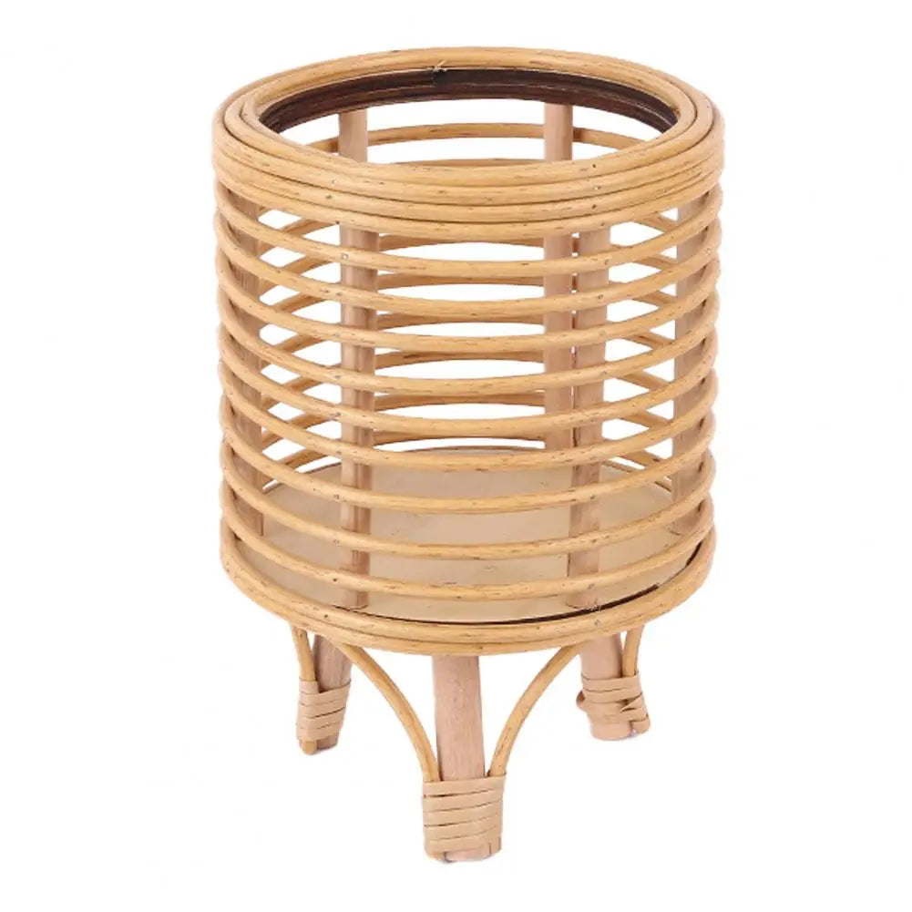 pots plante naturel blanc corde tressée bois rustique boho chic plastique transparentintérieurextérieurbalcon