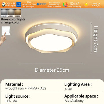 lampes modernes japonais blanc bois clair diffuseur opaque éclairage indirect couloir balcon