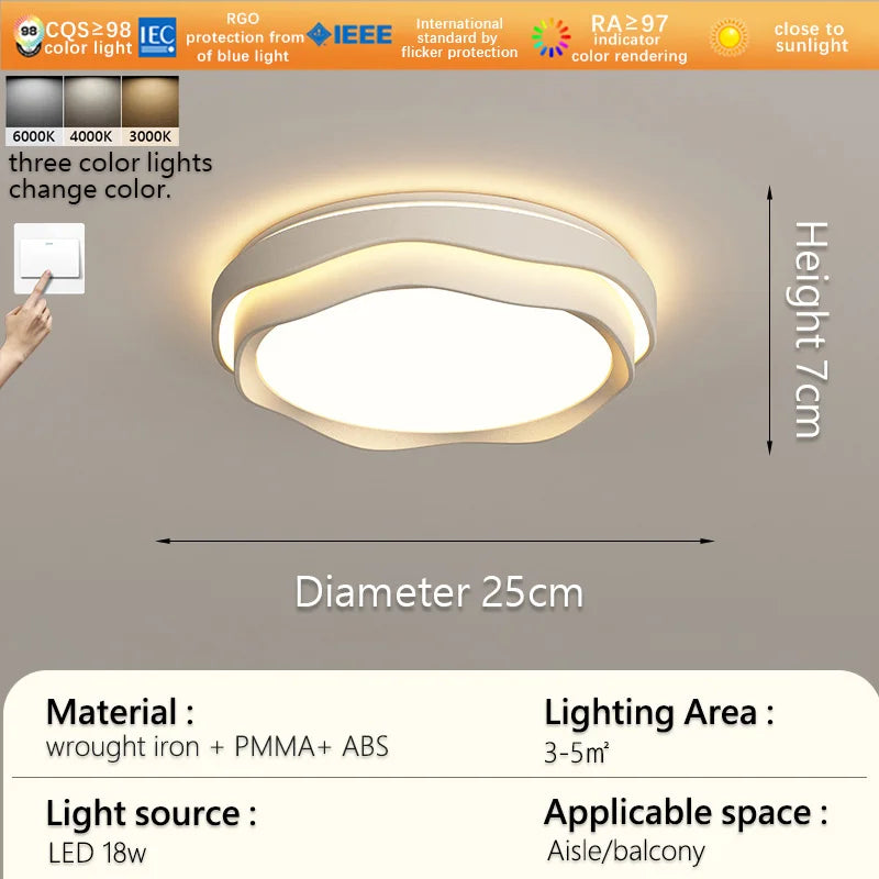 lampes modernes japonais blanc bois clair diffuseur opaque éclairage indirect couloir balcon