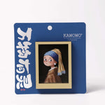 aimants magnétiques cadre photo van gogh bleu doré noir classique réfrigérateur décoration chambre salon