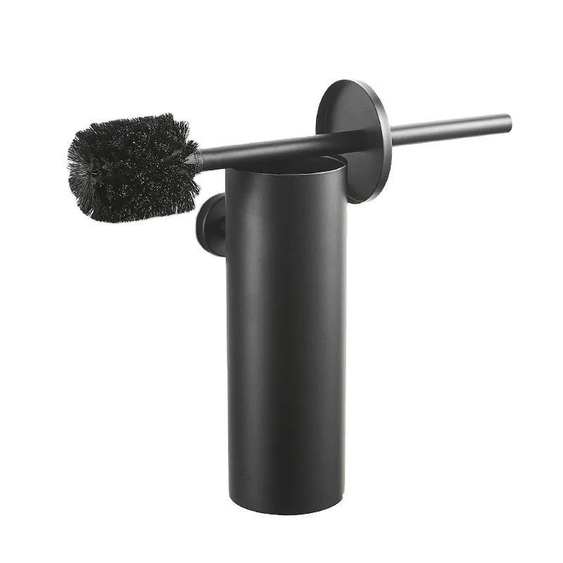 brosse wc or noir argent moderne adhésif conteneur pièces montage durable inoxydable