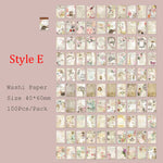 autocollants fleurs vintage multicolores scrapbooking artisanat diy cartes postales etiquettes papier decoratif