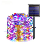ruban lumineux solaire blanc chaud filament led moderne imperméable ip65 assemblage diy 12m 23m