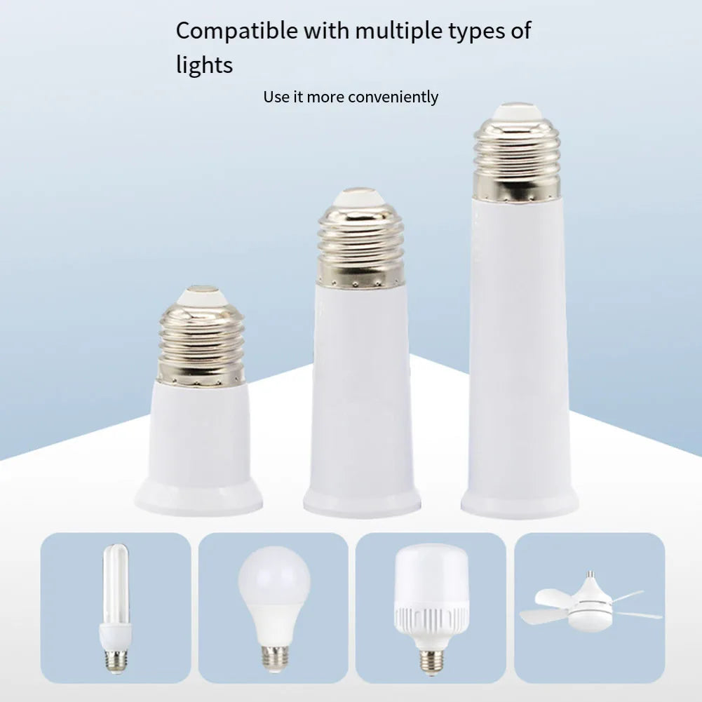 adaptateur éclairage plafonnier e27 led blanc moderne extension socket électrique