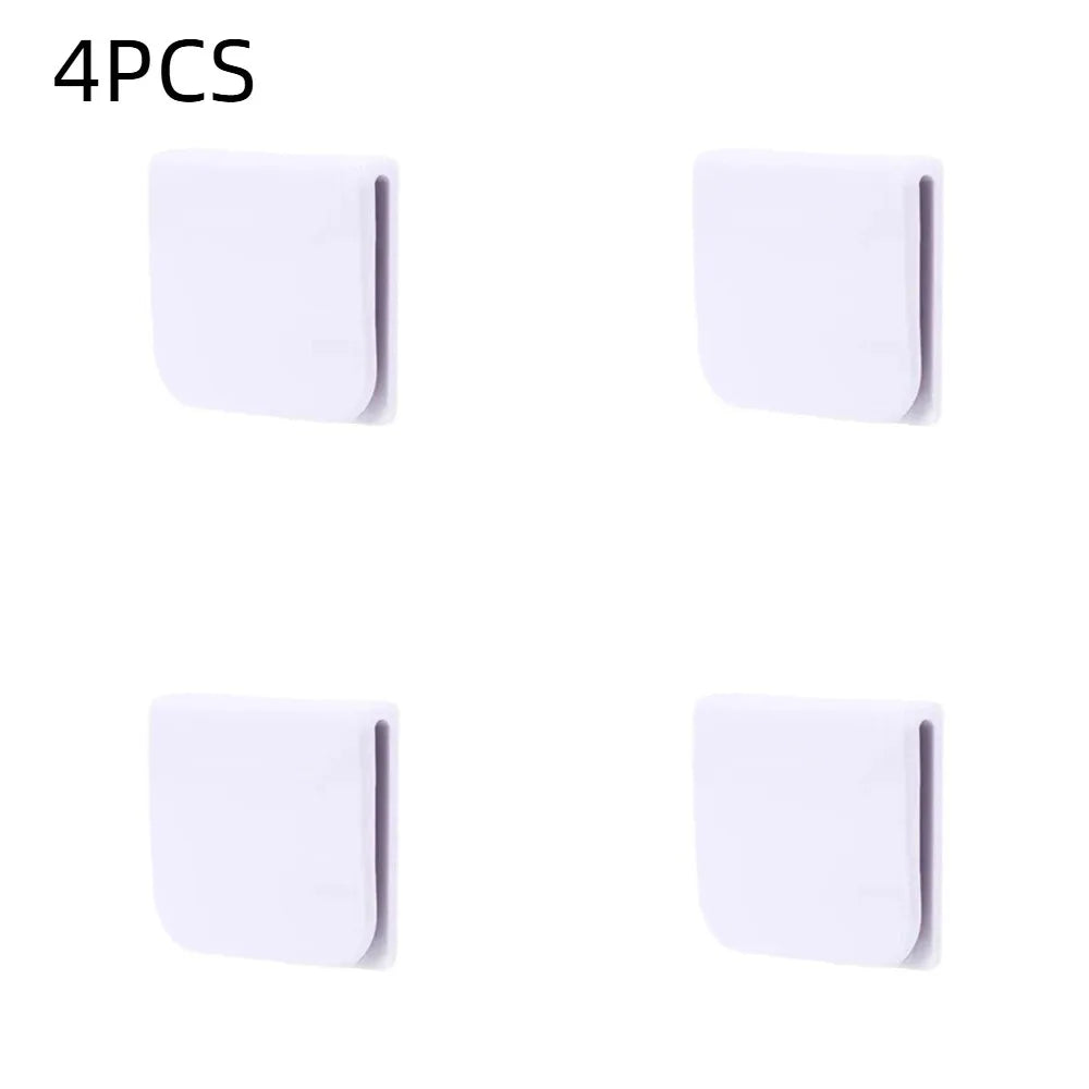 clips adhésifs rideau douche blanc moderne 5cm 45cm coupe eau fixe