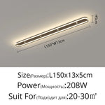 plafonnier led moderne ultra mince bande lumineuse chambre couloir blanc flux lumineux élevé télécommande