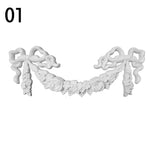décoration murale rubans décoratifs blanc or argent classiques baroques fixations invisibles