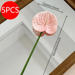 fleurs artificielles rouge rose blanc modernes décoration mariage anniversaire intérieur minimaliste