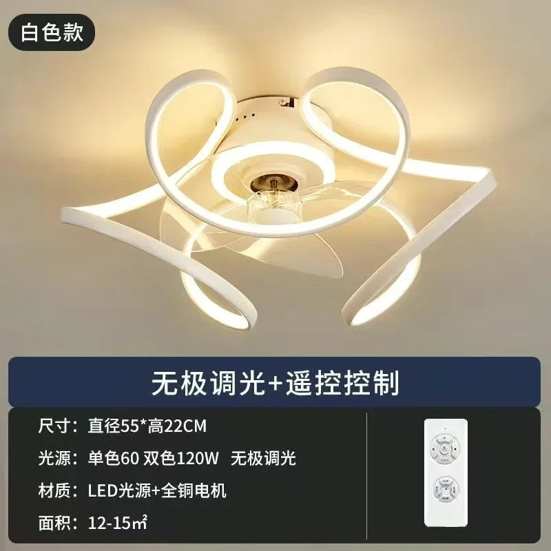 lampe moderne anneaux led dimmable télécommande couleur or noir blanc