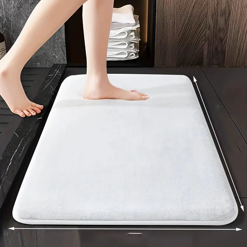 tapis bain gris beige bleu marine velours uni antidérapant moderne facile nettoyer absorption d'eau