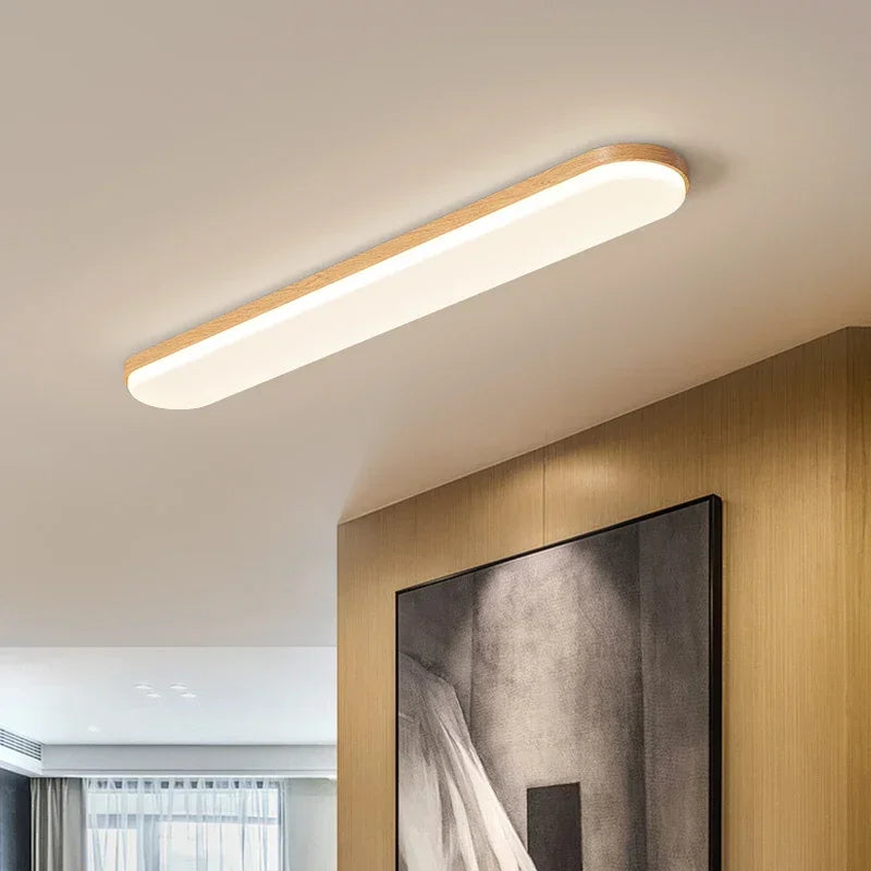 lampe moderne led blanc bois noix 120cm 90260v certifiée ccc rohs vde
