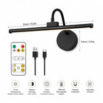 lampe murale led rechargeable noire aimantée couleurs réglables moderne minimaliste