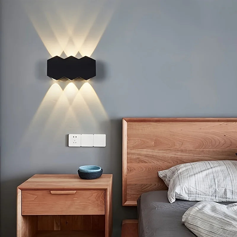applique murale led noir contemporaine ip65 adhésive 110 240v 249 2000lm