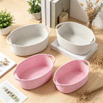 paniers rangement tressés coton scandinave blanc rose minimaliste multifonctionnels