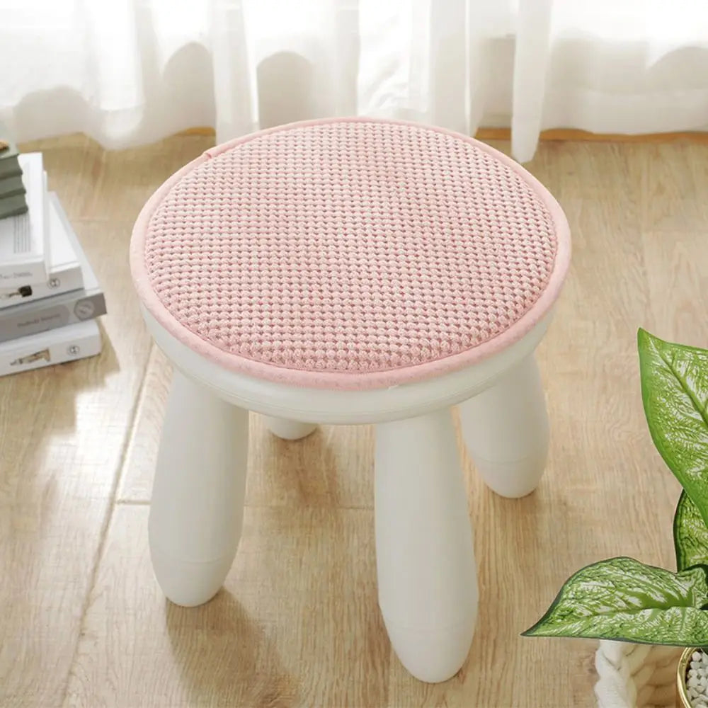 coussin tabouret rond doux mousse pu antiderapant solide multicolore adultes