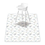 tapis imperméable anti dérapant voitures rayures dinosaures fleurs moderne enfantin blanc orange bleu vert