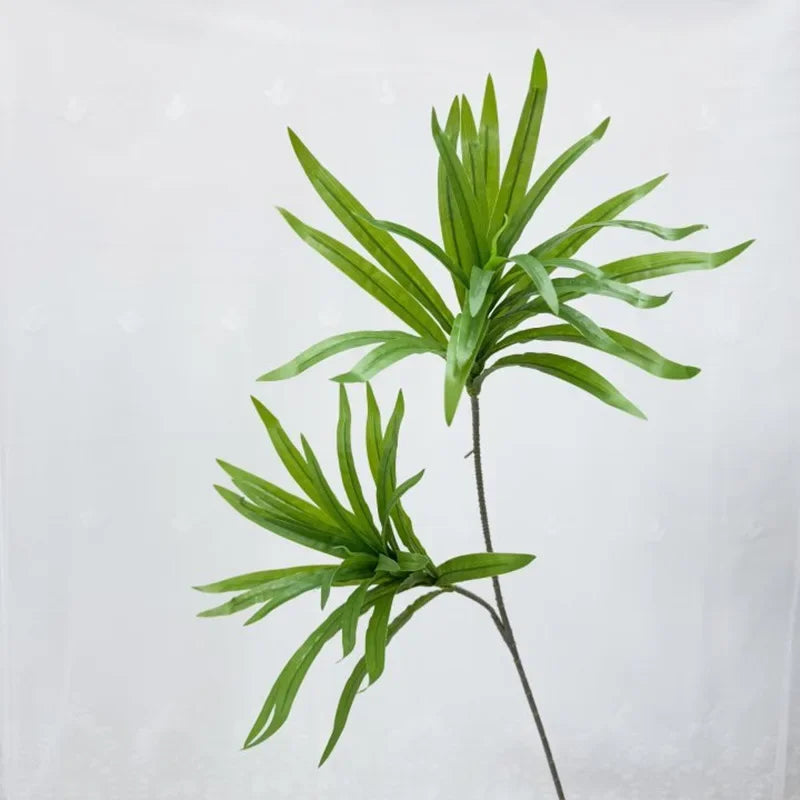plantes artificielles branche verte feuilles blanches décor intérieur moderne minimaliste cartes foul season flower