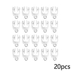 roulettes rideau blanc modernes accessoires quincaillerie maison anneaux métalliques 18mm 31mm