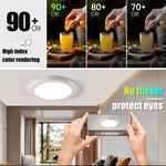 plaque lumière led moderne blanc rond surface montée éclairage quotidien 20w 90260v flux 200082000