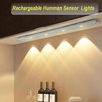 lampe led rechargeable sensor motion 20 30 40 50cm blanc moderne auto USB