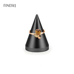 présentoir bijoux anneaux or noir argent métal moderne élégant support rangement durable conique fixe