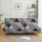 couverture canapé lit élastique géométrique noir gris moderne machine lavable 185 210cm
