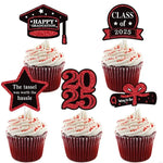 décorations cupcakes fête anniversaire glitter doré noir bleu vert piques messages graduation chiffres